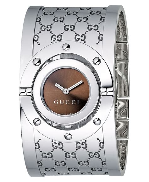 gucci stainless steel g bangle watch|Gucci women's watches clearance.